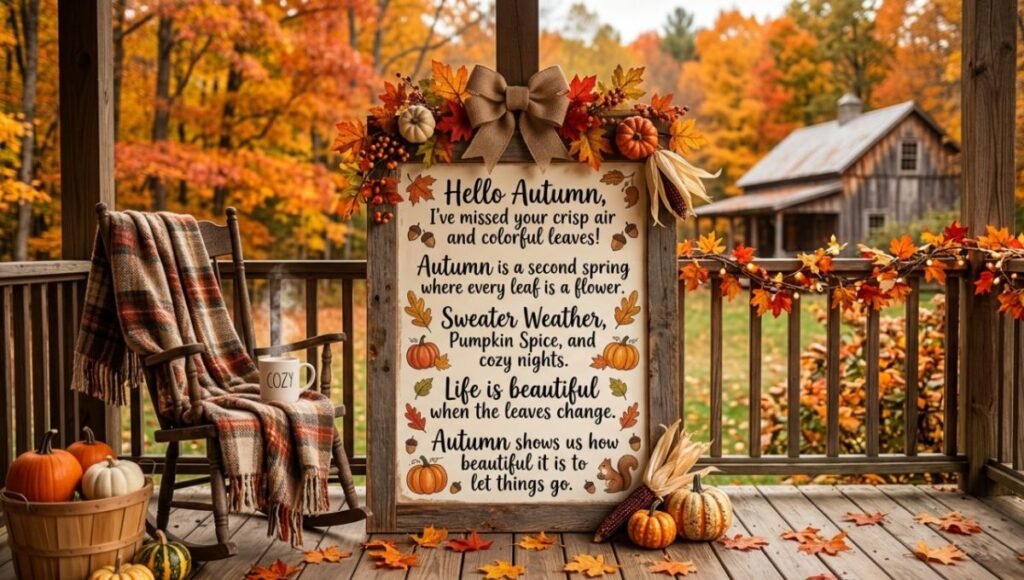 Cute Fall quotes about autumn