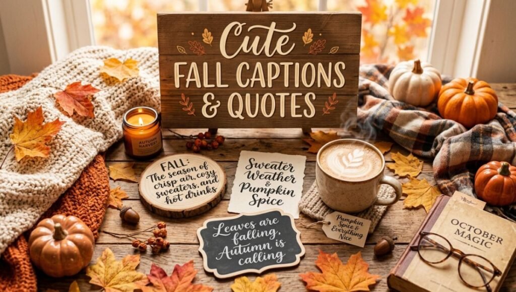 Cute fall captions And Quotes