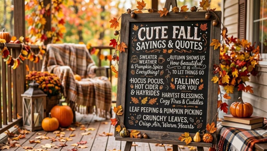 Cute fall sayings And Quotes