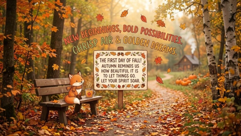 Cute inspirational first day of fall quotes