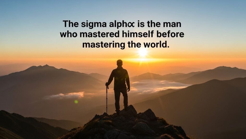 Sigma Alpha Male Quotes