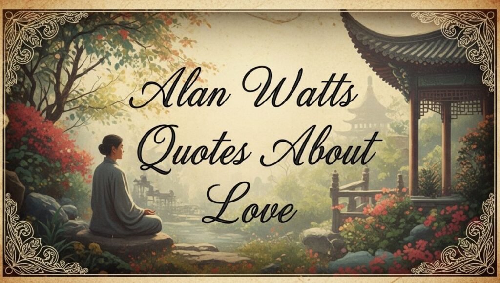 Alan Watts Quotes About Love