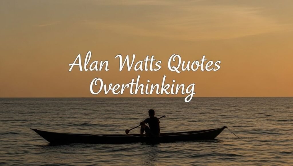 Alan Watts Quotes Overthinking