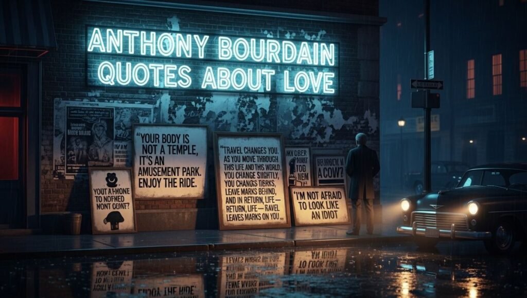 Anthony Bourdain Quotes About Love
