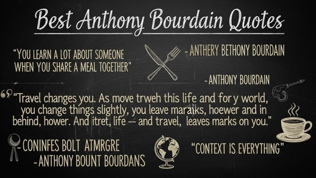Best Anthony Bourdain Quotes