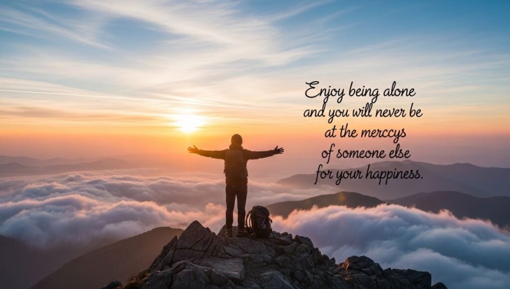 Enjoy Being Alone Quotes