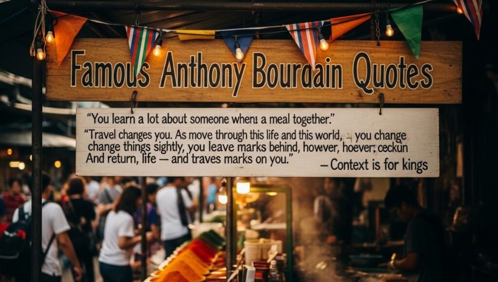 Famous Anthony Bourdain Quotes
