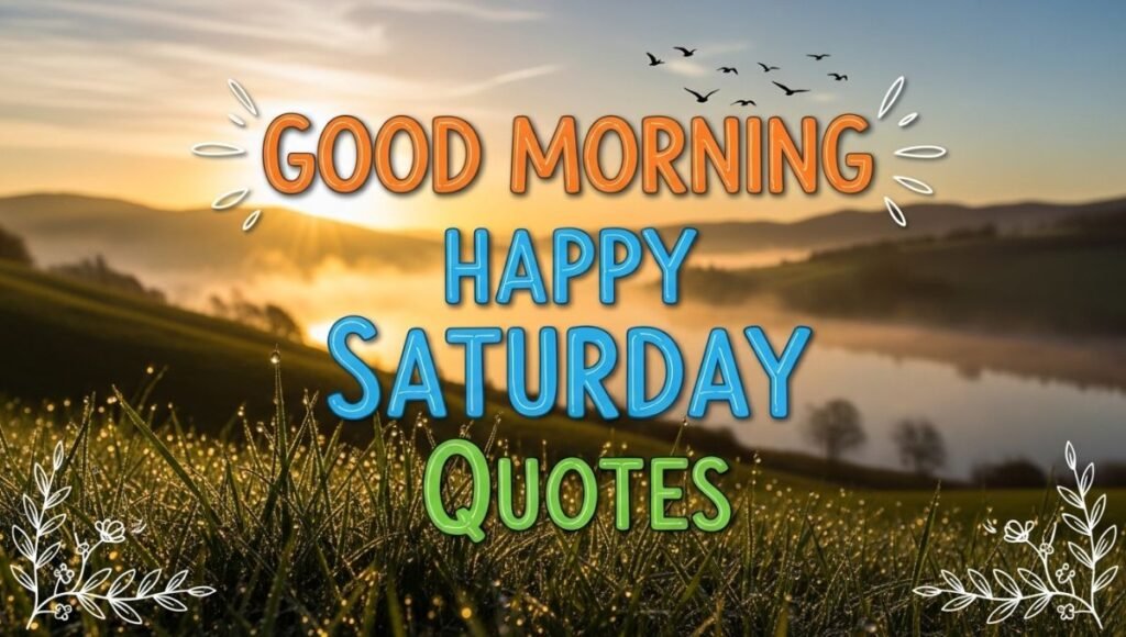 Good Morning Happy Saturday Quotes