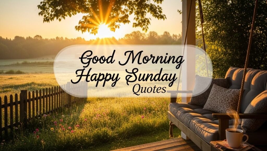 Good Morning Happy Sunday Quotes