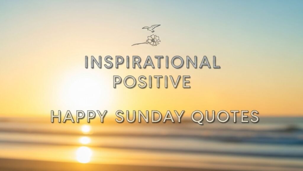Inspirational Positive Happy Sunday Quotes