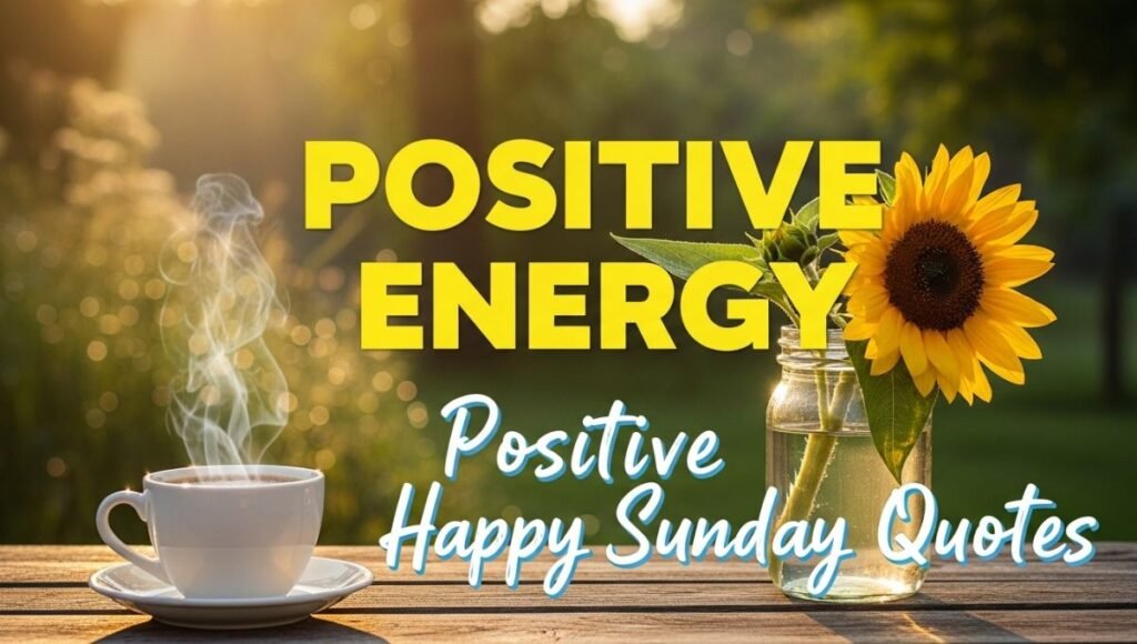 Positive Energy Positive Happy Sunday Quotes