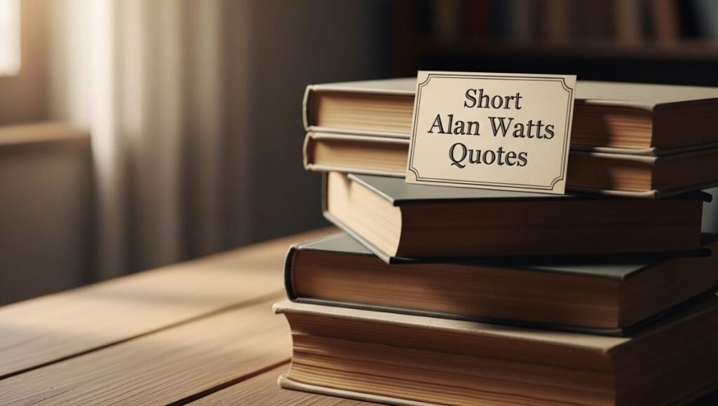 Short Alan Watts Quotes