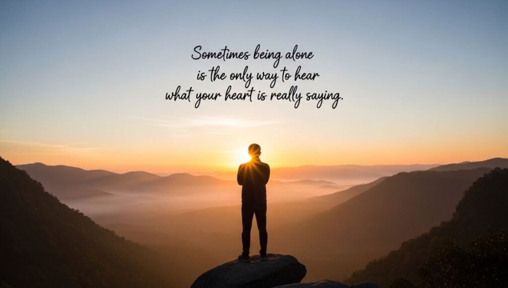 Sometimes Being Alone Quotes