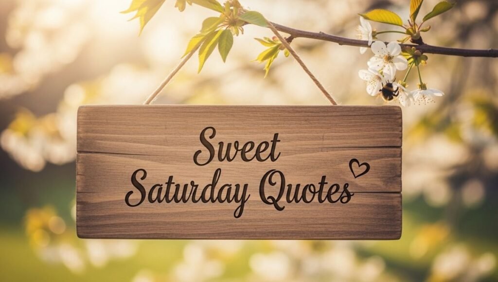 Sweet Saturday Quotes