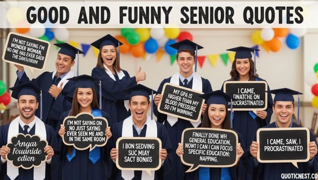 good and funny senior quotes