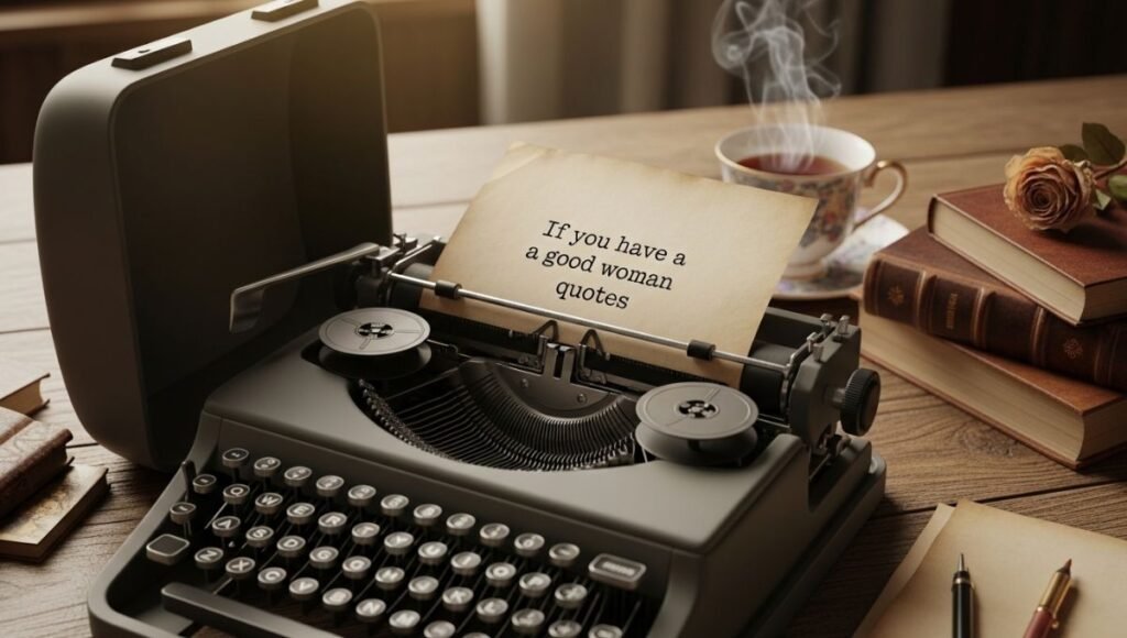 if you have a good woman quotes