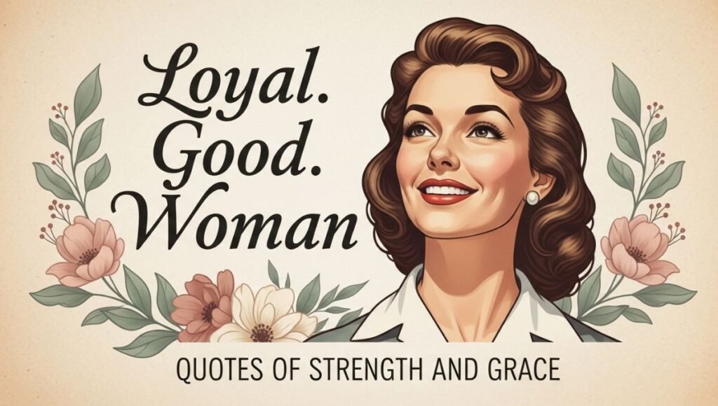 loyal good woman quotes