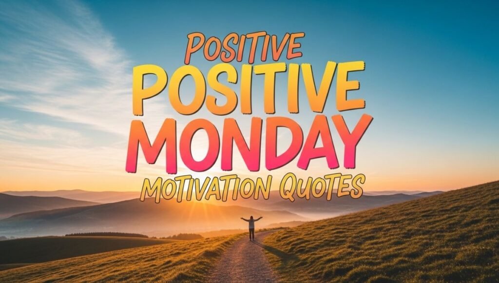 positive positive monday motivation quotes