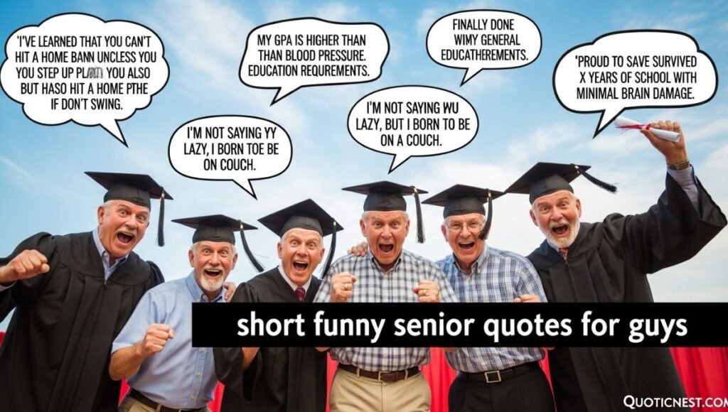 short funny senior quotes for guys