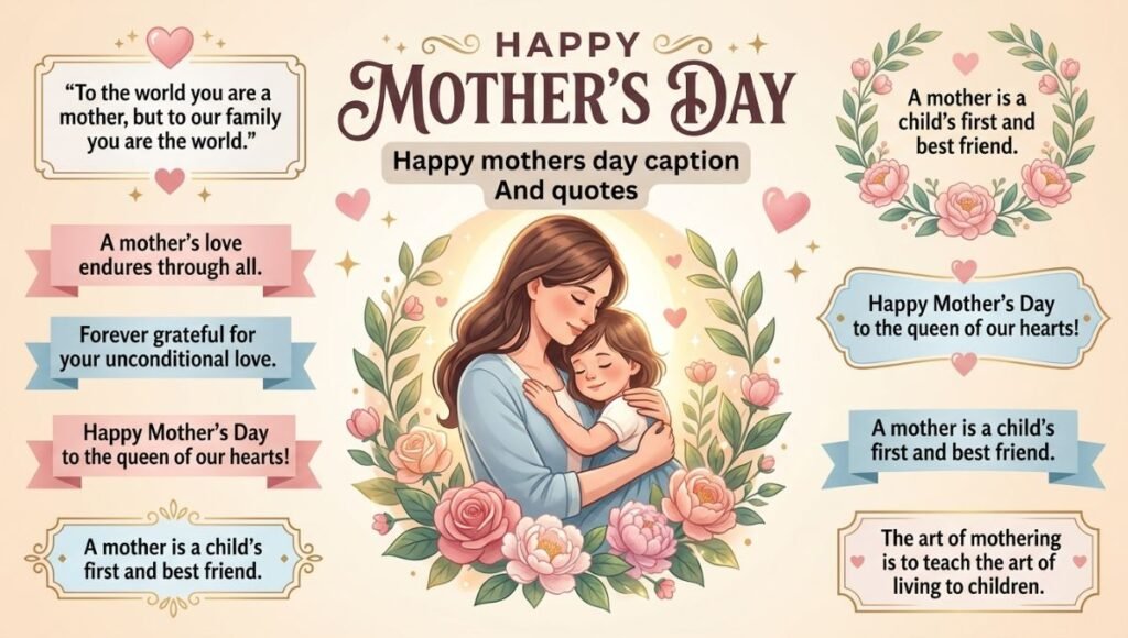 Happy mothers day caption And quotes