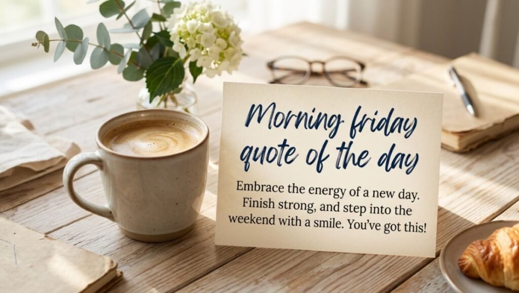 Morning friday quote of the day 