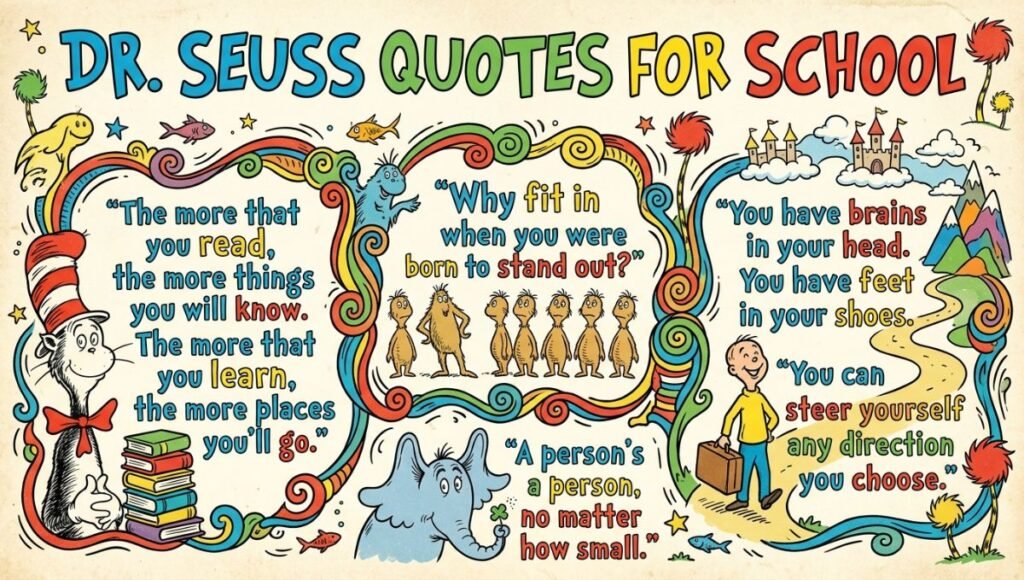 dr seuss quotes for school 