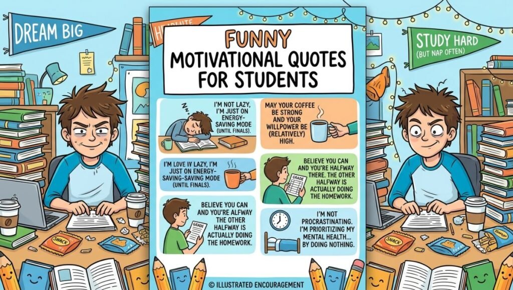 funny motivational quotes for students 