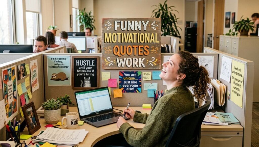 funny motivational quotes work 