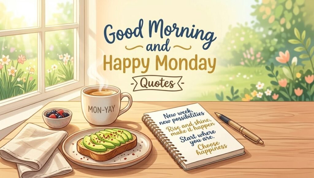 good morning and happy monday Quotes