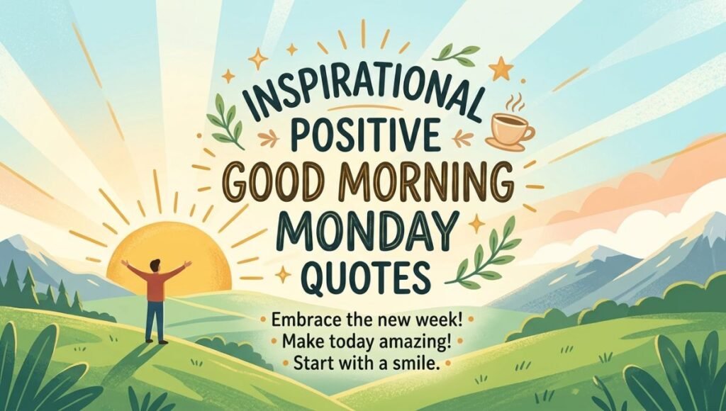 inspirational positive good morning monday quotes 
