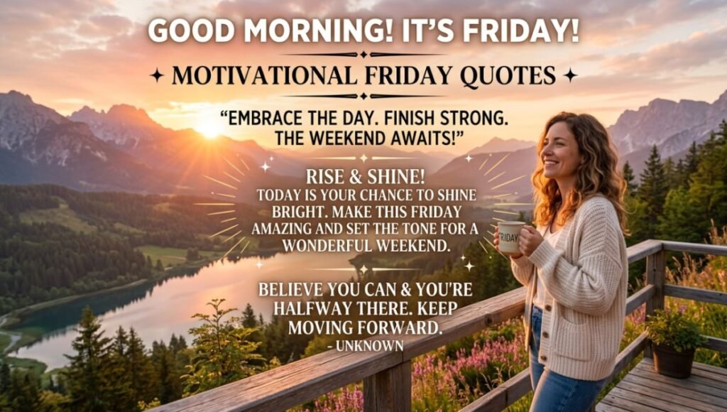 motivational good morning friday quotes 