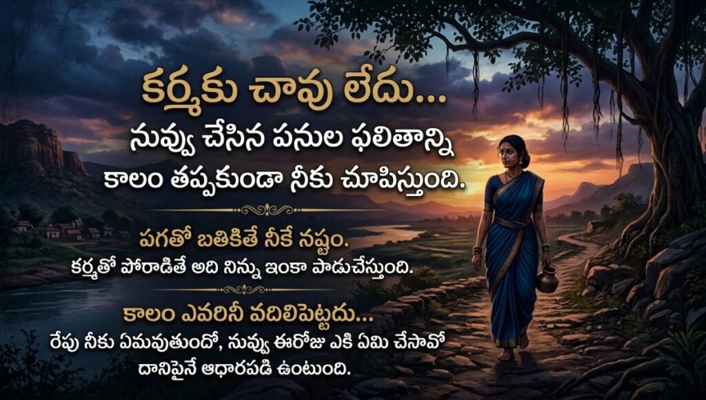 revenge karma quotes in telugu 
