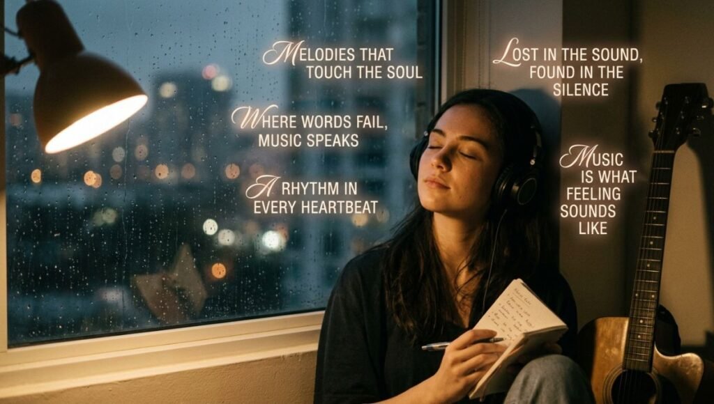 short deep music quotes 