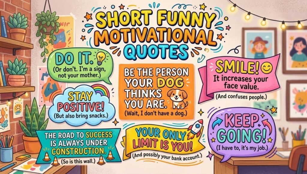 short funny motivational quotes 