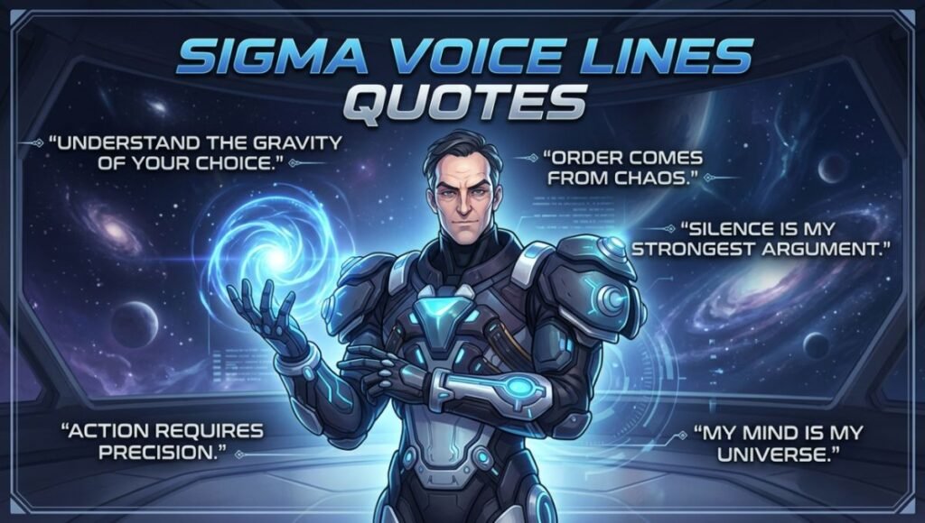 sigma voice lines Quotes