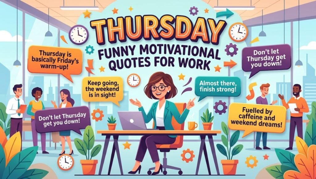 thursday funny motivational quotes for work 