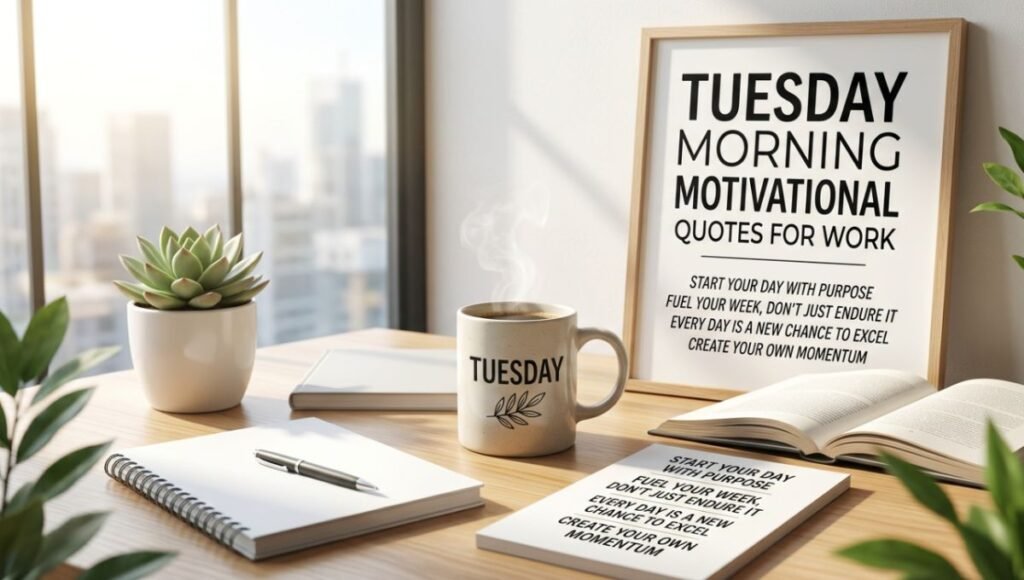 tuesday morning motivational quotes for work 