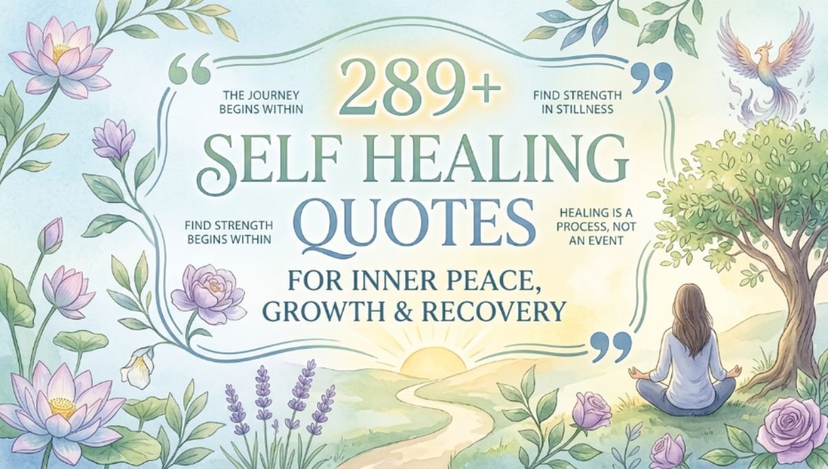 289+ Self Healing Quotes For Inner Peace, Growth & Recovery 