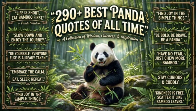 290+ Best Panda Quotes Of All Time