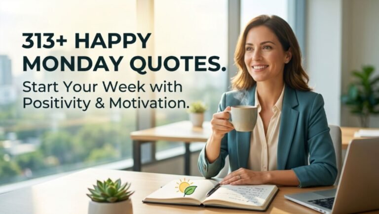 313+ Happy Monday Quotes To Start Your Week with Positivity & Motivation