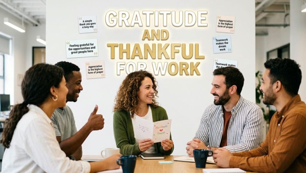 Gratitude and thankful quotes for work
