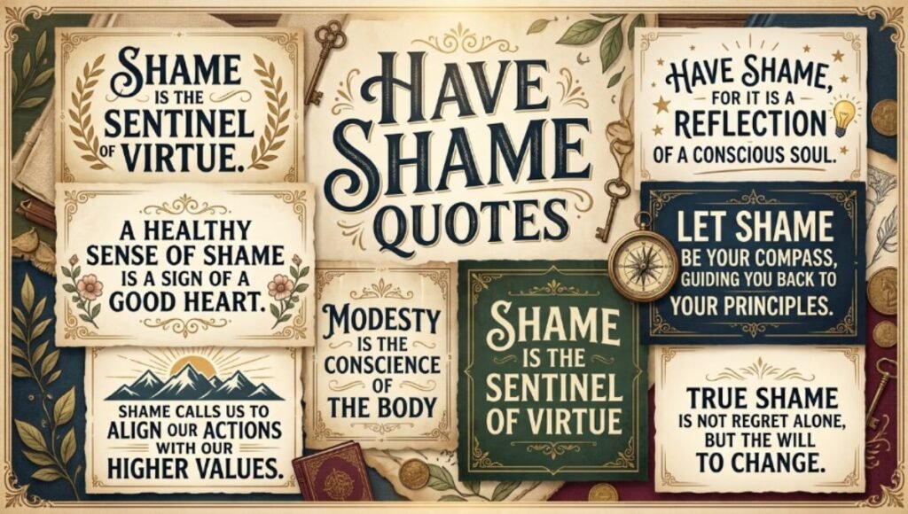 Have Shame Quotes