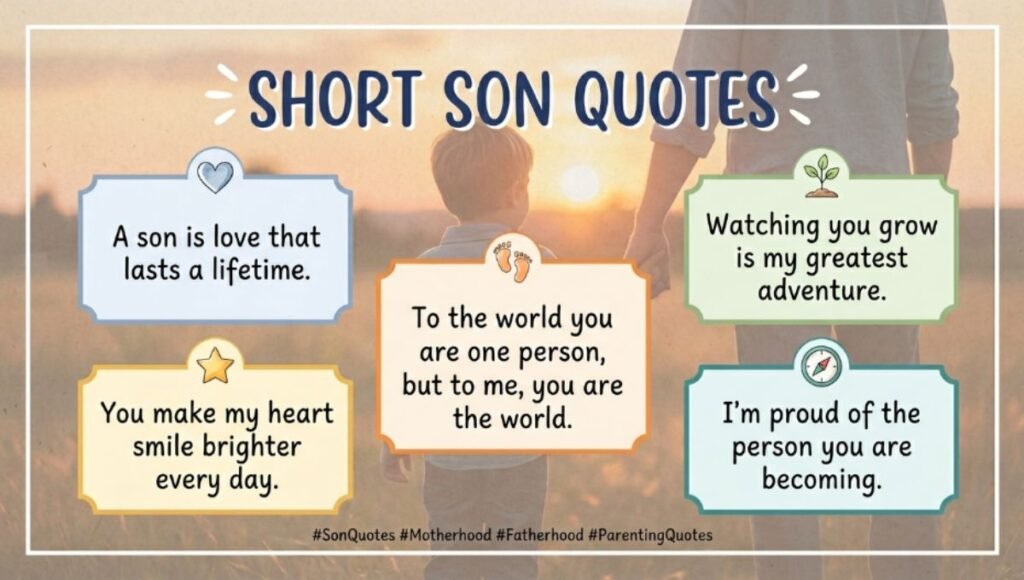 Short Son Quotes