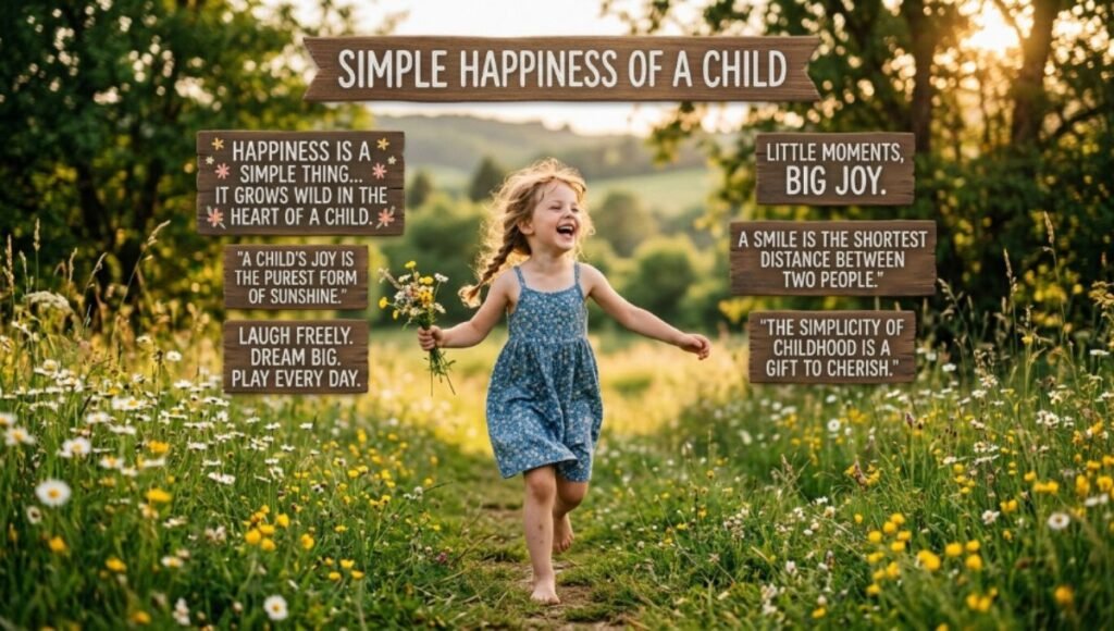 Simple Happiness of a Child Quotes