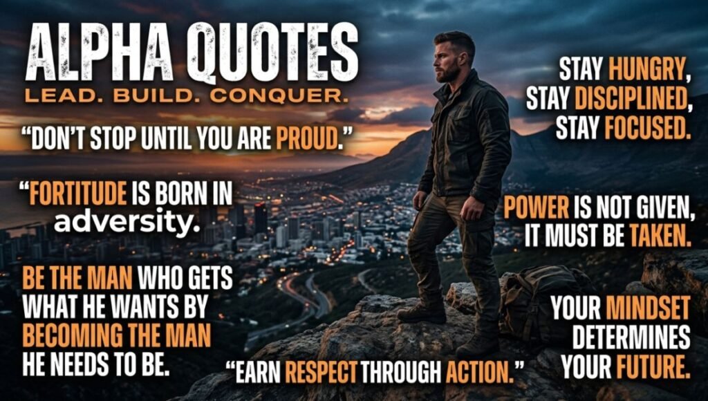 alpha quotes