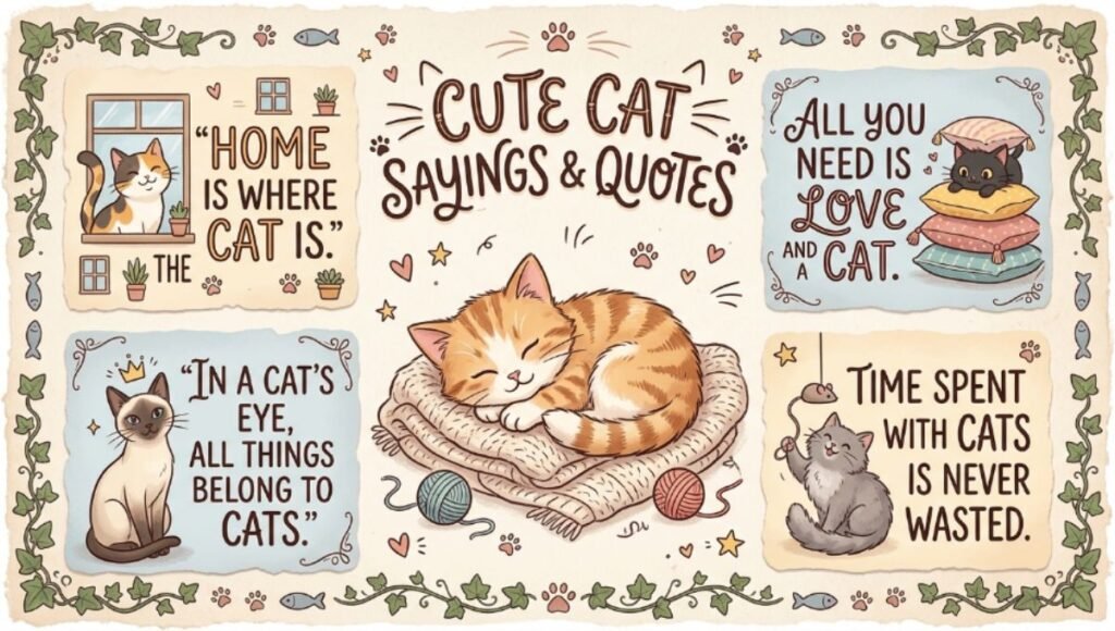 cute cat sayings And Quotes