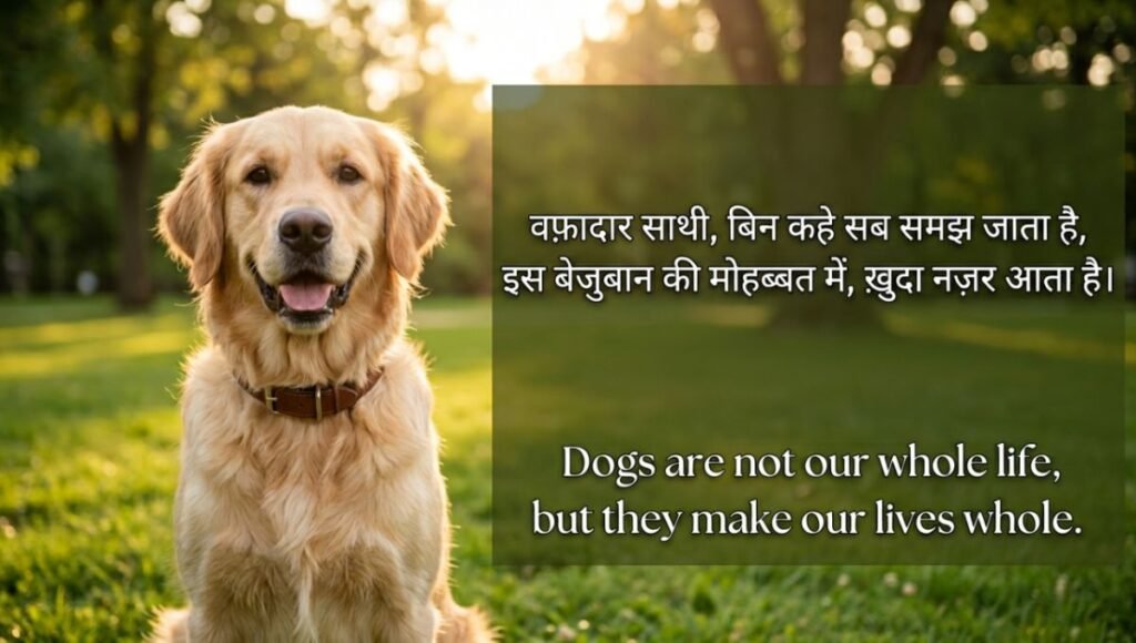 dog shayari 2 line in hindi And Quotes