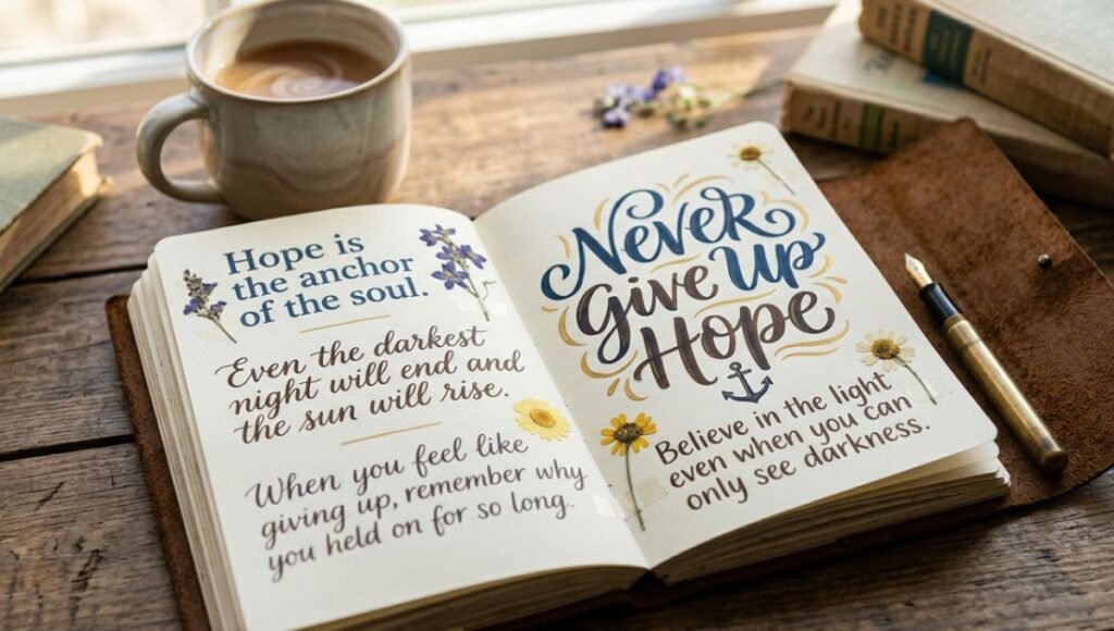 never give up hope quotes 