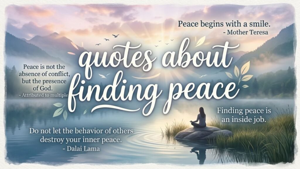 quotes about finding peace