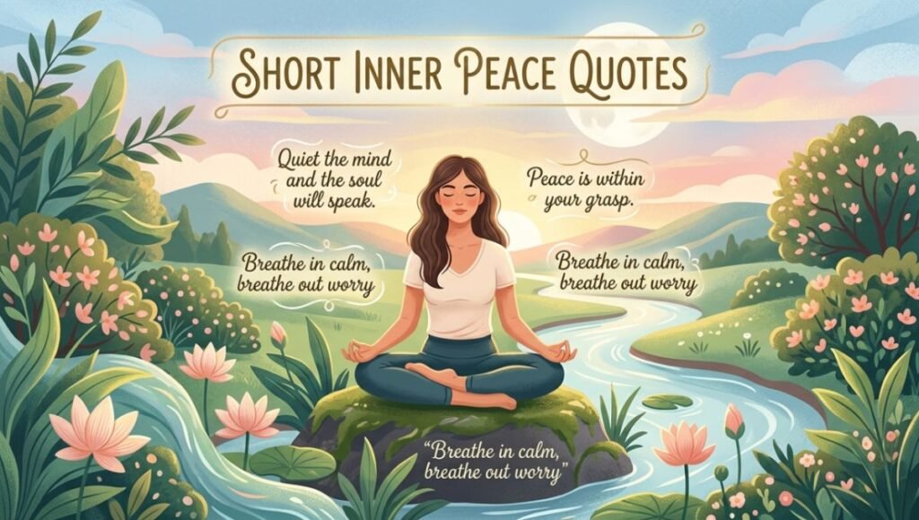 short inner peace quotes